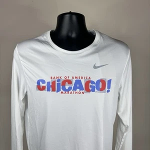 New Nike BOA Chicago Marathon 2023 Miler LS Running Shirt FD2699-100 Men’s Small - Picture 1 of 8
