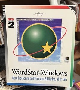 Word Star For Windows Version 2 Word Processing & Publishing Disks In Box - Afbeelding 1 van 6