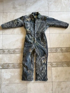 Cabelas Coveralls Kids Medium Mossy Oak Camo Coveralls Jumpsuit - Picture 1 of 10