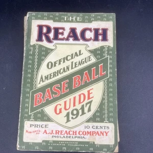 1917 The Reach Official American League Baseball Guide - Picture 1 of 7