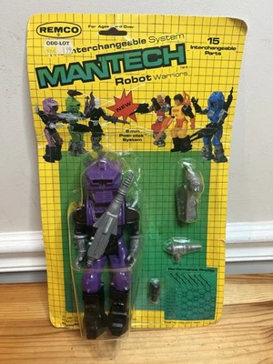 Rare Vintage 1983 Remco Toys Mantech Robot Warriors NegaTech Enemy Action Figure - Image 1 of 4
