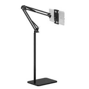 Tablet Floor Stand for Phone Tablet, 360° Swivel Boom Arm Overhead Phone Moun... - Picture 1 of 8