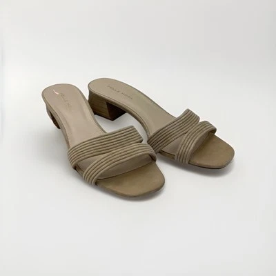 Sandália Salto Pelle Moda Vero Cuoio | Bege | Feminina 9M - Imagem 1 de 4