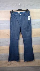 Pilcro Schlagjeans Damen Größe 30 Blau The Icon Coated High Rise Anthropologie - Bild 1 von 22