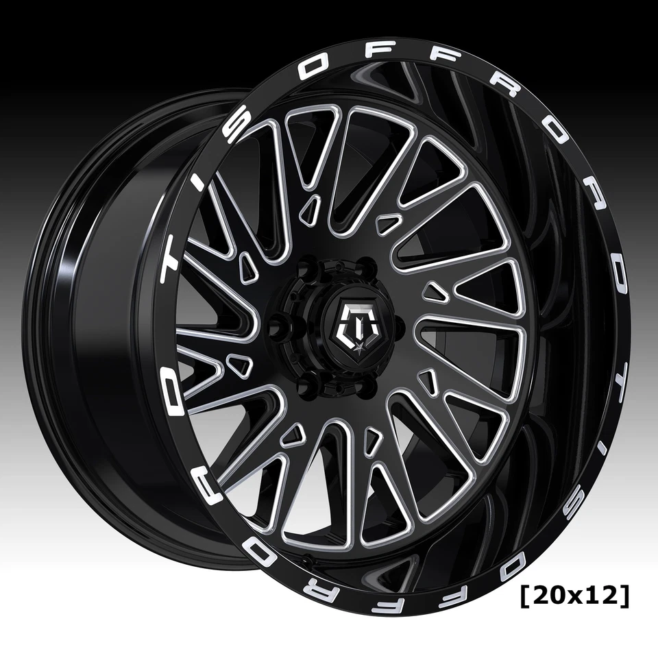 TIS 547BM Preto Brilhante Fresado 20x12 6x135 / 6x5.5 -44mm (547BM-2126844) - Imagem 1 de 1