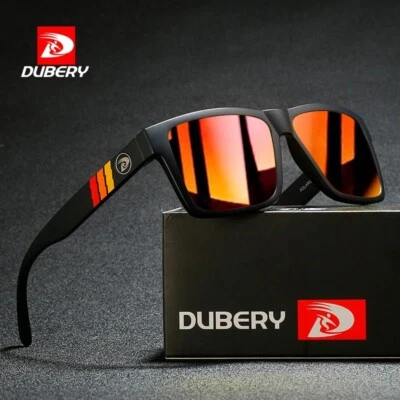 Gafas de sol polarizadas DUBERY hombres mujeres conducción deportes gafas espejo cuadrado UV400 Foto 1 de 4