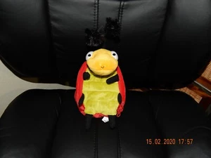 HALLMARK LADY BUG 2010 7" LONG PLUSH POSEABLE ANTLERS FEET POCKET ZIPPER OPENING - Picture 1 of 7