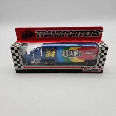 Matchbox White Rose #24 JEFF GORDON DUPONT 1993 CY104 Super Star Transporter - Image 1 of 4