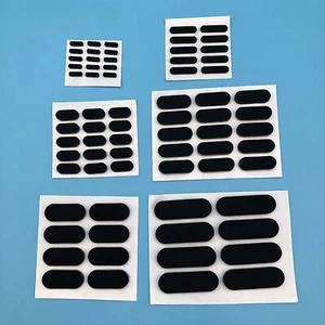 10x Almohadillas adhesivas autoadhesivas negras antideslizantes y colisión para pies de goma de silicona - Imagen 1 de 2