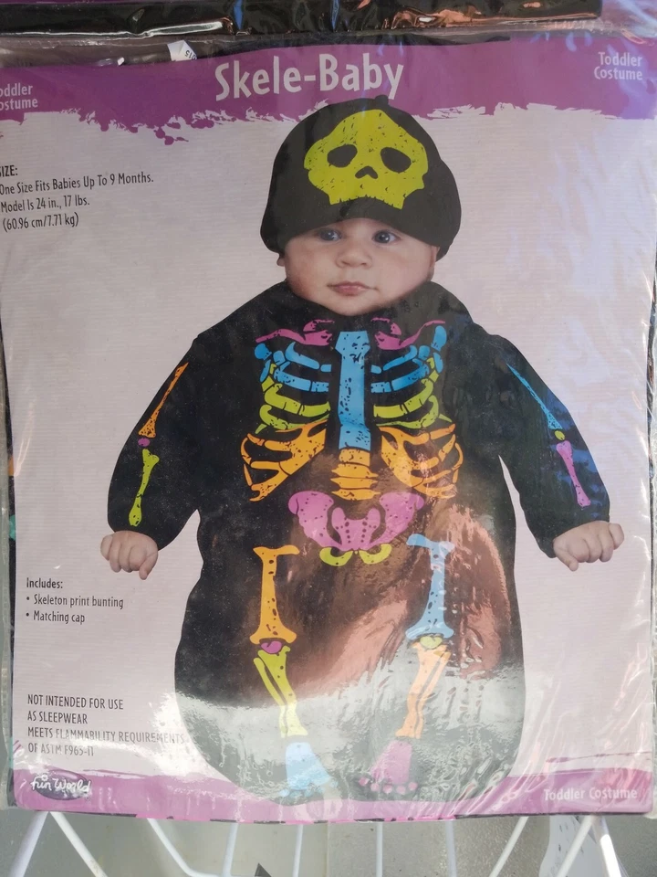 Bunting esqueleto NIÑO TALLA INFANTIL (hasta 9 meses) 50 % de descuento Foto 1 de 1