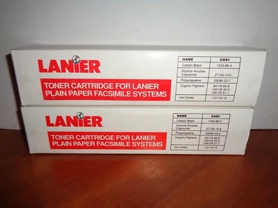 DOS (2) - Nuevos cartuchos de tóner Lanier negros genuinos (TN-38) 491-0248 Foto 1 de 4