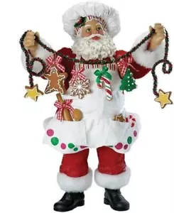 Figura de Papá Noel Chef de Navidad Kurt Adler Fabriche, 12 pulgadas - Imagen 1 de 4