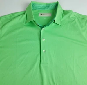 Large DONALD ROSS Herren Stretch Polyester Golf Polo Shirt Frühling limettengrün gebraucht, in einwandfreiem Zustand - Bild 1 von 6