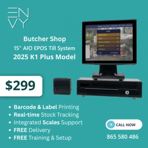 Brand New All-in-one POS Cash Register Till System for Butcher Shops - Picture 1 of 14