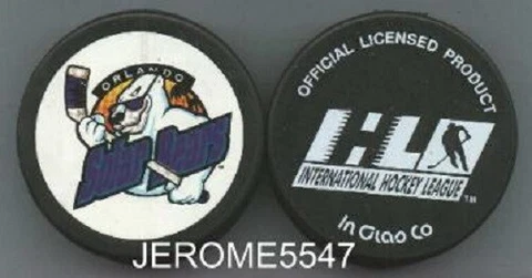 IHL ORLANDO SOLAR BEARS PUCK InGlasCo DEFUNCT - LAST1 Cover