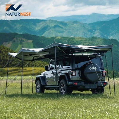 Toldo para coche Naturnest 270 Plus camping techo parasol refugio con varilla lado del conductor Foto 1 de 4