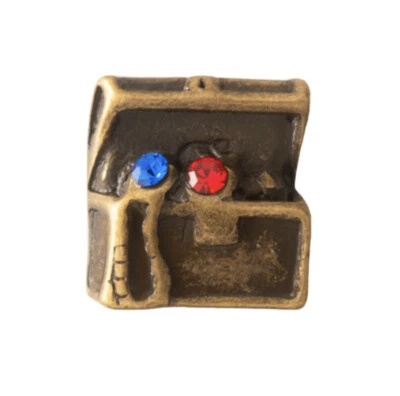 Authentic Origami Owl PIRATE’S TREASURE CHEST Floating Enamel CRYSTAL Charm - Image 1 of 2