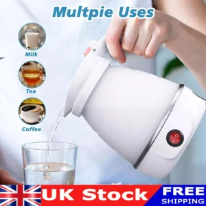 600ml Travel Water Kettle Collapsible Mini Camping Boat Electric Folding Small~ - Picture 1 of 9