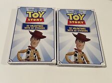 2 boxes Disney Pixar 32 Valentines Cards with 32 Stickers each - Toy Story