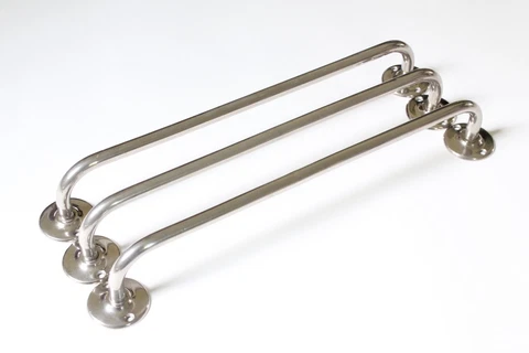 antique bathroom towel bars | nickel holder vtg bath deco victorian shower old Cover
