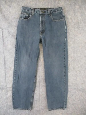 Мужские джинсы Axist 32x32 синяя джинсовая ткань прямой крой городской гранж хип-хоп ФАКТИЧЕСКИЕ 30x31 - Изображение 1 из 4