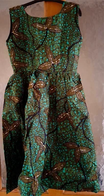 Girls African Ankara print dresses 6 - 8 years old - Image 1 of 4