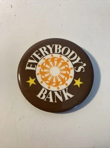 Midland Texas Bank Everybody’s Bank Botón Pinback Banco Publicidad De Colección - Imagen 1 de 3