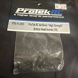 Protek Rc 4x16mm Viti Testa a Bottone Alta Resistenza (10) Nuove PTK-H-3305 - Nuove - Foto 1 di 2