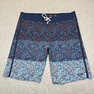 Boardshorts de natación Oakley "Pixel Stripes" para hombre talla 36X10 azul nuevo sin etiquetas - Imagen 1 de 12