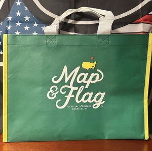 2025 Masters Golf Map & Flag Hospitality Shopping Bag Augusta National - New - Picture 1 of 2