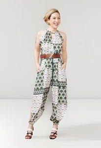 Ginger & Smart Sz 16 Silk Printed Jumpsuit Like New - Picture 1 of 10
