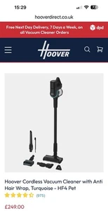 Hoover HF410P Vacuum Cleaner Cordless HF4 Pet with All Floor Nozzle - Picture 1 of 6