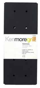 Kenmore Black Wood Chip Smoker Box W/Lid Add Smoked Flavor To Foods 9" x 4" BNIP - Picture 1 of 4