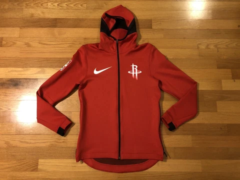 New M Nike Houston Rockets Red Therma Flex Showtime Hoodie NBA Men's 899800-657 Cover