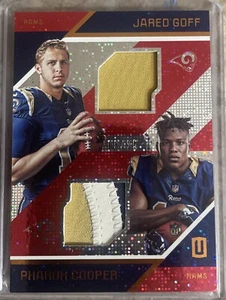 2016 Unparalleled-RPS Rookie Memorabilia #RDM-GC Jared Goff, Pharoh Cooper /25 - Picture 1 of 3