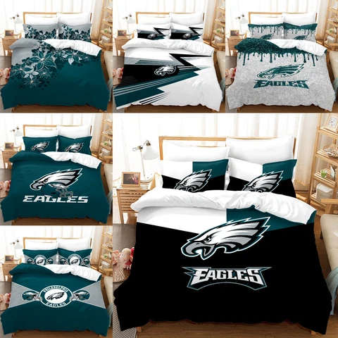 Philadelphia Eagles 3Pcs Bedding Set Duvet/Comforter Cover with Pillowcases Gift Cover