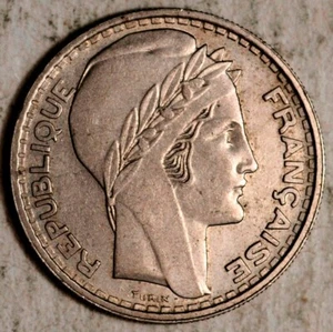 1945 FRANCE 10 FRANCS (TONED AU-UNC!) - Picture 1 of 2