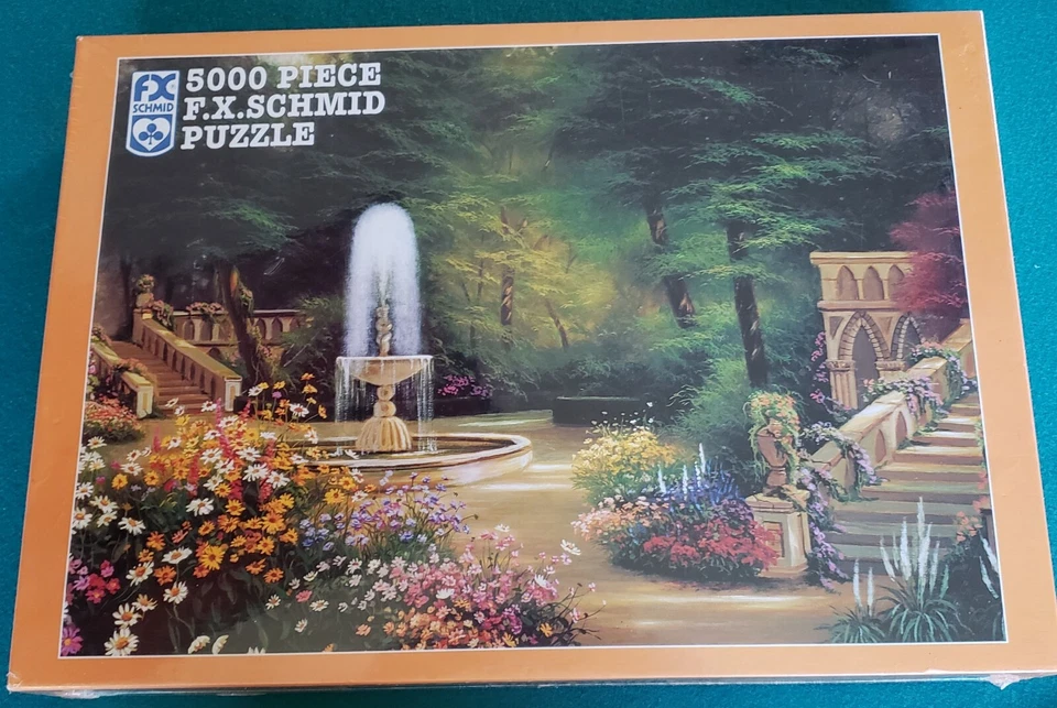 Schmid 5000 Piece Puzzle Gothic Garden 1997