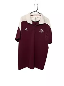 Mississippi State Bulldogs Adidas Poloshirt Herren XL Climalite Scorch Maroon - Bild 1 von 7