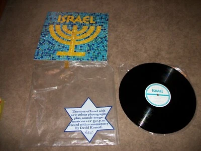 The STORY OF ISRAEL Narrated by DAVID KOSSOF LP w/glossy photo BOOK - NM VINYL - Image 1 of 3