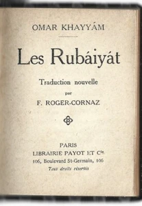 Khayyam Le Rubaiyat Libro in miniatura Payot Bibliotheque Miniature 1890 circa - Imagen 1 de 5