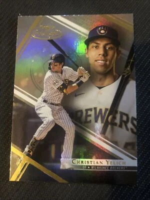 2021 Topps Gold Label Christian Yelich Milwaukee Brewers #72 class 1 - Image 1 of 2
