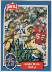 1988 Merlin Olsen Autogramm signed Swell #94 Fußballkarte - Bild 1 von 2