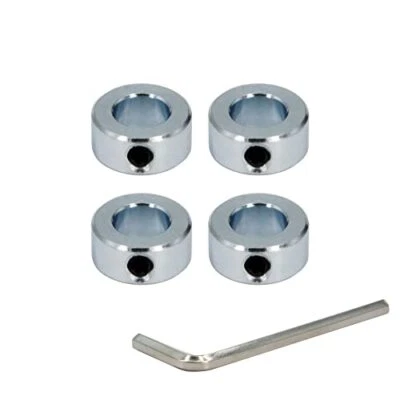 BEFENYBAY 4pcs 5/8" Bore Shaft Collar Lock Collar Zinc Plated Solid Steel with Set Screw