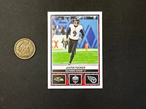 2024 PANINI NFL STICKER - JUSTIN TUCKER - 10 - HARD TO FIND - Picture 1 of 2