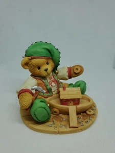 CHERISHED TEDDIES 141143 YULE Elf Building A sturdy friendship Box - Picture 1 of 12
