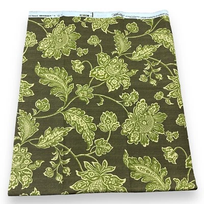 Base Colonial Williamsburg Everard Damasco Sun N Shade Tecido Verde 46x56” - Imagem 1 de 4