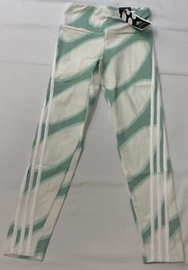 Adidas Marimekko High Rise Tights Girls Size S Multicolor Green Multisport - Picture 1 of 16