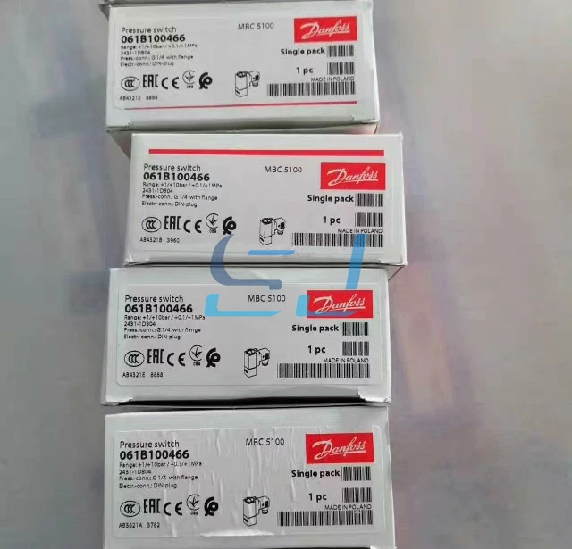 Brand New DANFOSS MBC5100 061B000466 Pressure Switch MBC5100 061B000466 - Image 1 of 1