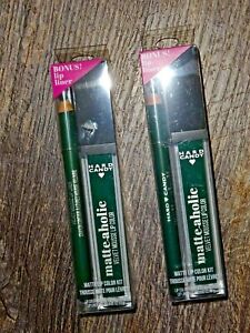 2 sets~ Hard Candy emerald green ~ liner & matte-aholic velvet mousse lip color